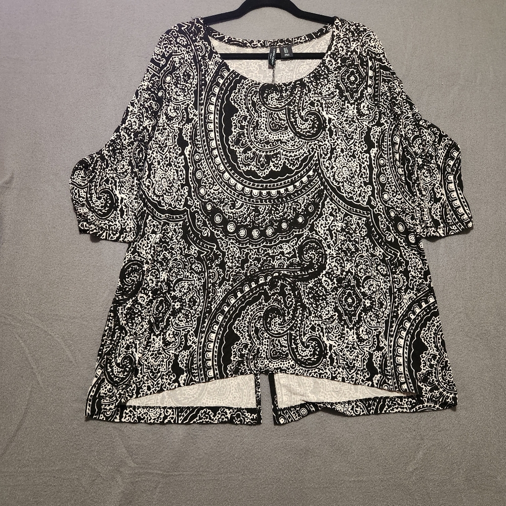 Cynthia Rowley Size 1X Black White